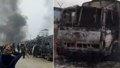Photo of बक्सर के चौसा में गुस्साये किसानों ने फूंक डाली 9 गाड़ियां, पावर प्लांट में की तोड़फोड़..