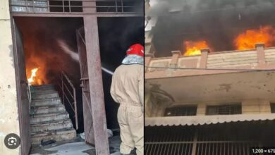 Photo of बरेली: सुबह-सुबह प्लाईवुड फैक्टरी में लगी भीषण आग