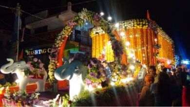 Photo of ढोल नगाड़ों के साथ निकली बाबा सिद्धबली की शोभायात्रा