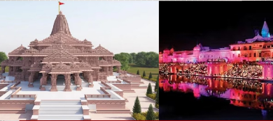 Photo of अंदर से ऐसा दिखता है भव्य श्रीराम मंदिर,आकर्षक लाइटिंग और फूलों से किया गया है सुसज्जित!