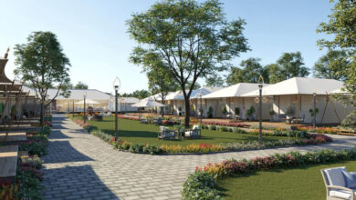 Photo of अयोध्या में श्रद्धालुओं के लिए बनाई गई हाई टेक टेंट सिटी