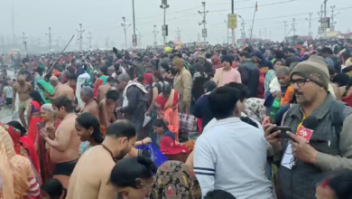 Photo of प्रयागराज संगम तट पर उमड़ा आस्था का जनसैलाब