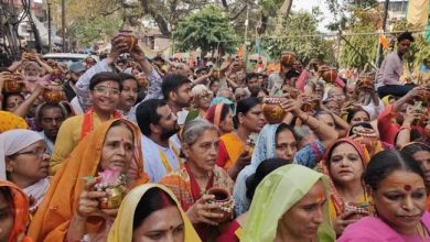 Photo of निर्जला एकादशी : काशी में ढोल-नगाड़े के साथ निकली भव्य कलश यात्रा