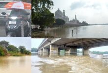 Photo of यूपी: ताजमहल के पीछे का पार्क हुआ जलमग्न, बारिश का फिर अलर्ट