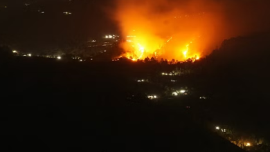 Photo of नैनीताल के जंगलों में आग का तांडव, बुझाने में जुटे सेना के हेलिकॉप्टर