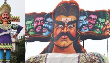 Photo of इंदौर में 100 फीट से ऊंचे रावण, कहीं पुष्पक विमान में सवार तो कहीं भव्य लंका के साथ दिखेंगे दशानन