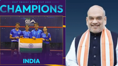Photo of पहला स्क्वैश वर्ल्ड कप जीतने पर अमित शाह ने दी भारतीय टीम को बधाई