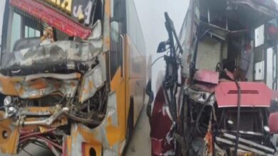 Photo of कोहरे का कहर: आगरा-जयपुर हाईवे पर 6 वाहन भिड़े