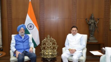 Photo of केंद्रीय पेट्रोलियम मंत्री से मिले मुख्यमंत्री पुष्कर सिंह धामी…