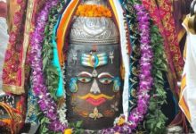 Photo of भस्म आरती में राम-नाम के बिल्व पत्रों से सजे बाबा श्री महाकाल